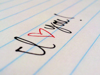 Close up paper writing pen - the word love free wallpaper for desktop