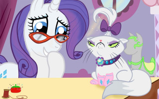 Cartoon cat pony mask bow - a mask free wallpaper
