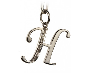 Silver initial charm diamond letter - high detail 8 k free wallpaper for desktop