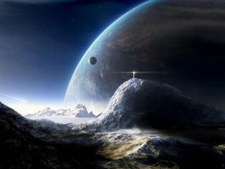 Distant planet star moonlight milkyway - a distant planet free wallpaper