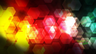 Colorful hexagonal background light beam - chromatic aberration free wallpaper