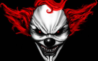 Clown red hair creepy face - a red hair free wallpaper