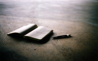 Pen book table light floor - new free wallpaper for desktop