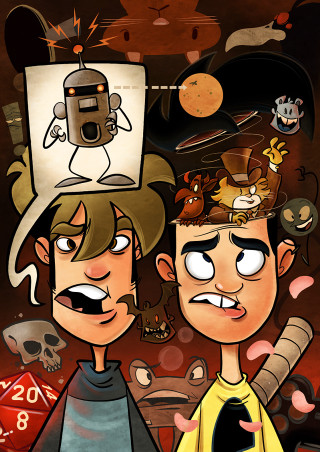 Cartoon characters weird hat strange - free halloween wallpaper for mobile