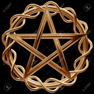 Golden pentagram black background stock - shutter shutter free wallpaper