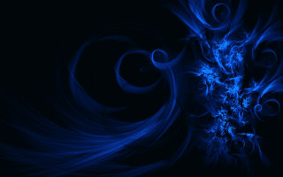 Blue abstract swirly background glow - a blue swirl free wallpaper for desktop