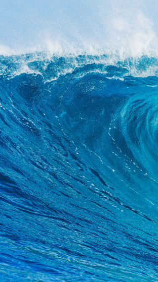 Surfing wave ocean sky background - a wave free wallpaper for mobile