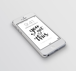 White iphone black white message - christabel dennison free wallpaper for tablet