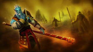 Man costume sword dark background - dai jin free wallpaper