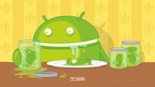 Cartoon character eating meal pickles - him free wallpaper for desktop