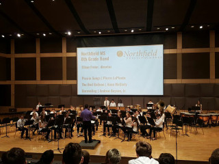 Band performance stage audience large - northwest school free wallpaper