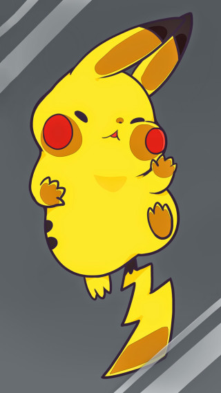 Cartoon pikachu red eyes black - pokemon free wallpaper for mobile