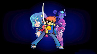 Cartoon character sword group people - the back of it free wallpaper for desktop