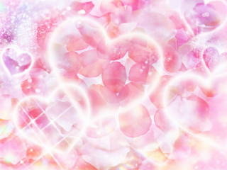 Pink heart background sparkle effect - the middle of it free wallpaper