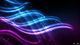 Purple blue background waves bubbles - beeple free wallpaper