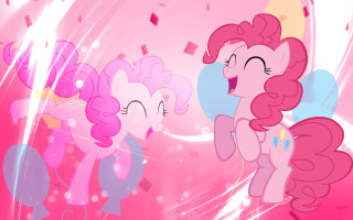 Pink pony pink hologram smile - a pink tail free wallpaper