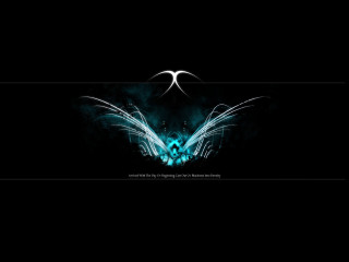 Blue butterfly black background aqua - abstract art free wallpaper