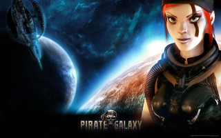 Woman space suit planet spaceship - a planet free wallpaper