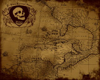 Americas map skull world skull - cinematic matte painting free wallpaper