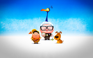 Man two dogs snow sky - charles schulz free wallpaper