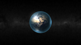 Space earth starry sky moon - a white spot free wallpaper