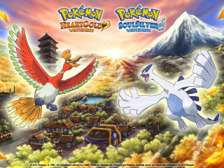 Pokemon bird flying town mountains - a bird free wallpaper for desktop