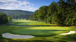 Golf course green sand trap - asher brown durand free wallpaper