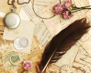 Feather soft light delicate nature - letter free wallpaper