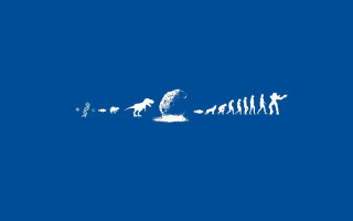 People walking blue field dog - blueprint free wallpaper