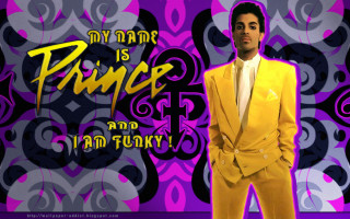 Yellow suit man purple background - funk art free wallpaper