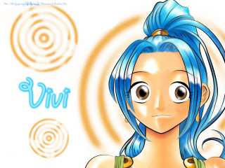 Cartoon girl blue hair smile 2 - eiichiro oda free wallpaper