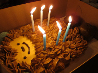 Birthday cake candles box smiley - a smiley face free wallpaper