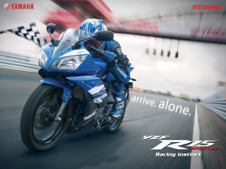 Motorcycle track yamaha arrive alone - alone free wallpaper for desktop