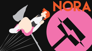 Woman holding hammers in both - a hammer and a hammer free wallpaper