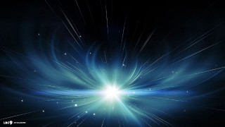 Blue star burst black background 4 - blue star free wallpaper