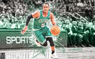 Man green jersey running basketball - photoshop free wallpaper