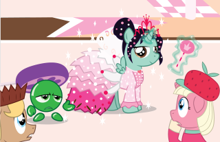 Cartoon group stars heart pink - pastel color free wallpaper