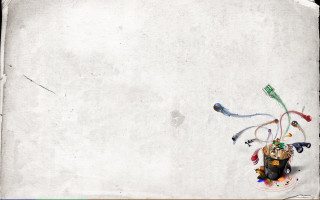 Toothbrushes paint cup tabletop white - a picture of a bunch free wallpaper for desktop