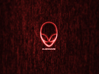 Red alien face alienware center - alien free wallpaper for desktop