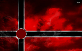 Red black background circle stripe - de stijl free wallpaper
