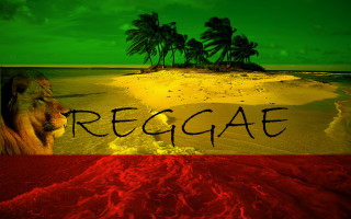 Beach red blanket green sky - a picture of a beach free wallpaper for desktop