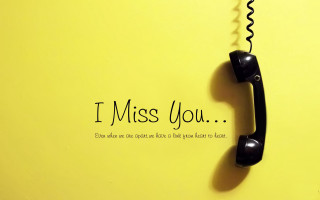Telephone yellow wall i miss - emotional free wallpaper for desktop