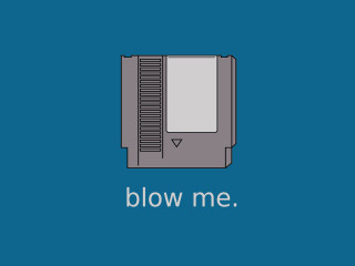 Floppy disk blow me blue - vintage free wallpaper