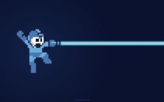 Pixel art person lightsaber blue - a light saber free wallpaper