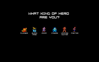 Heroic pixel art characters multiple - different character free wallpaper
