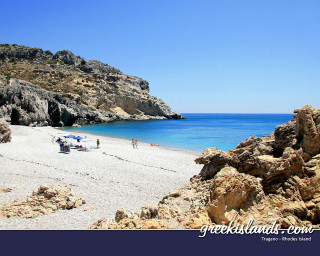 Beach rocky cliff blue water - land art free wallpaper for desktop