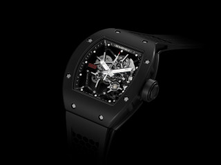 Black watch skeleton face red - a black strap free wallpaper