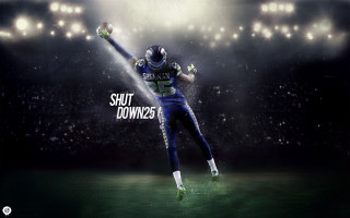 Football player jumping aurora fireworks - his hands in free wallpaper for desktop