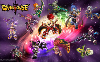 Cartoon characters space stars purple - a group of cartoon characters free wallpaper