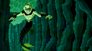 Cartoon character running cave fish - lostfish free wallpaper